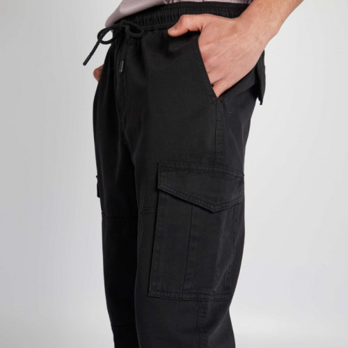 Pantalon avec poches sur les côtés - Noir