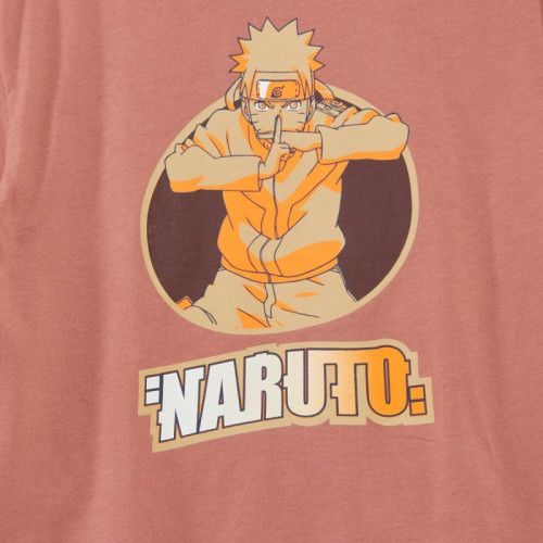 T-shirt loose 'Naruto' - Vieux rose