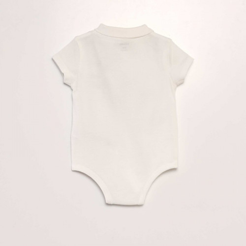 Body esprit polo - Blanc