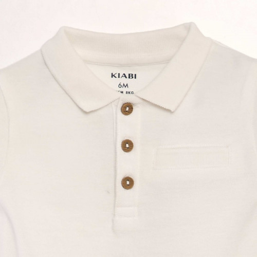 Body esprit polo - Blanc