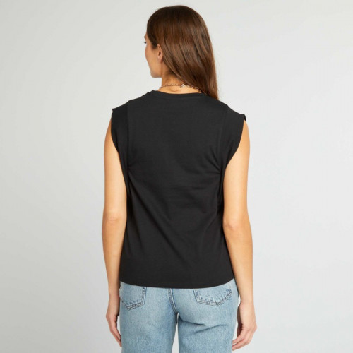 T-shirt sans manches - Noir