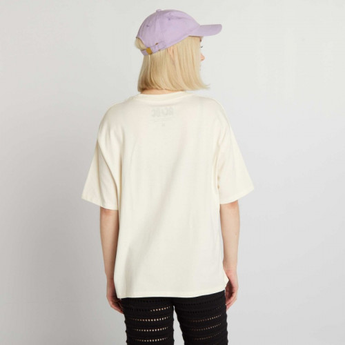 Tee-shirt oversize 'AC/DC' - Beige