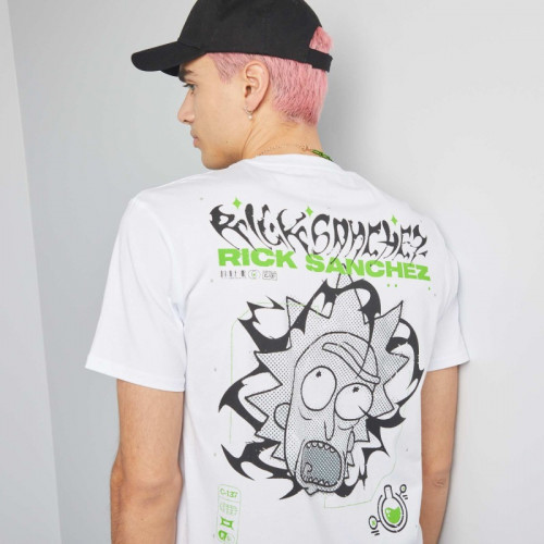 T-shirt 'Rick & Morty' - Blanc