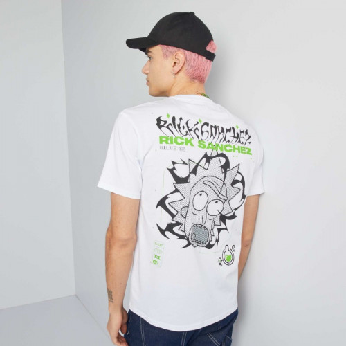 T-shirt 'Rick & Morty' - Blanc