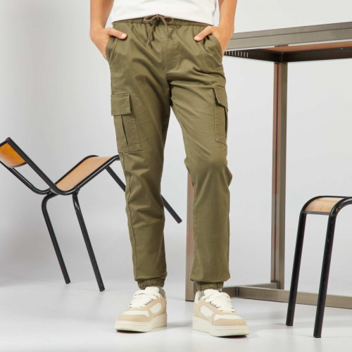 Pantalon avec poches sur les côtés - Kaki