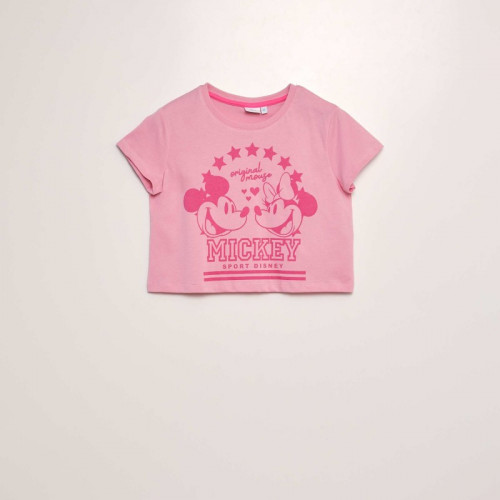 T-shirt crop top 'Disney' - Rose