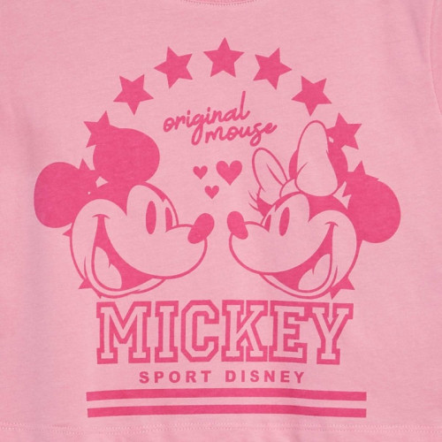 T-shirt crop top 'Disney' - Rose