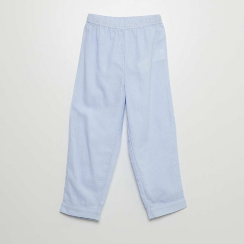 Ensemble pyjama chemise + pantalon - 2 pièces - Bleu