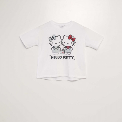 T-shirt 'Hello Kitty' - Blanc