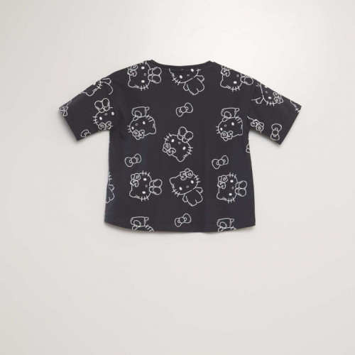 T-shirt 'Hello Kitty' - Noir