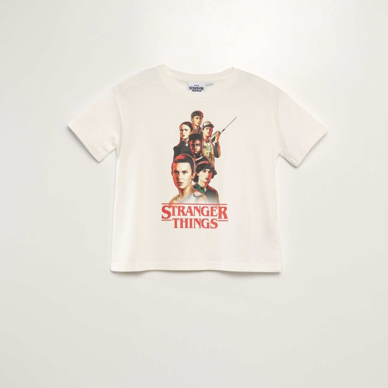 T-shirt 'Stranger Things' - Blanc