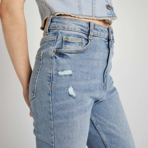 Jean flare/bootcut à taille haute - Bleu