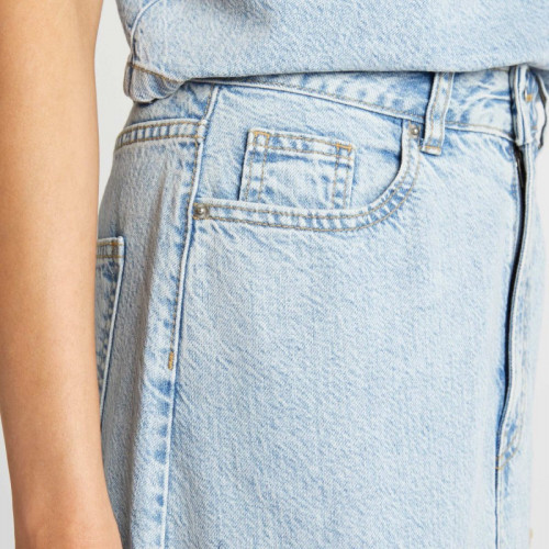 Jupe longue en denim taille haute - Triple stone