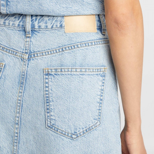 Jupe longue en denim taille haute - Triple stone