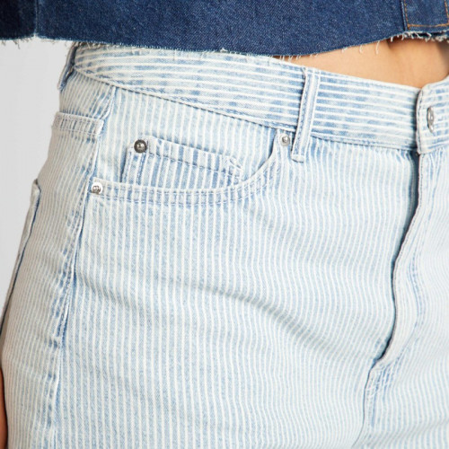 Short denim style carpenter - Denim rayé