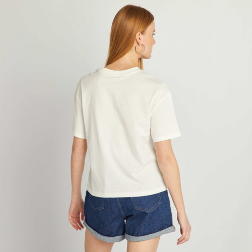 T-shirt imprimé coquillage - Blanc