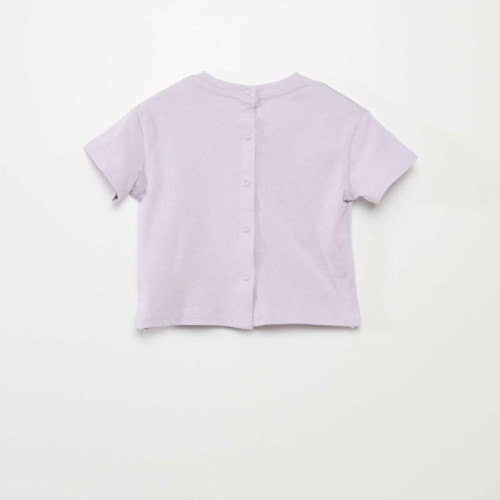 T-shirt  uni en maille jersey - Lilas