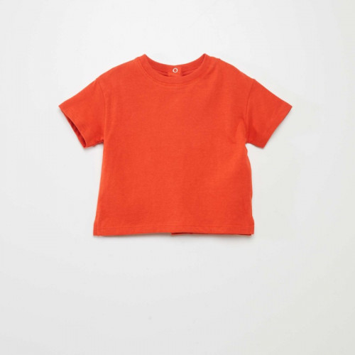 T-shirt  uni en maille jersey - Orange