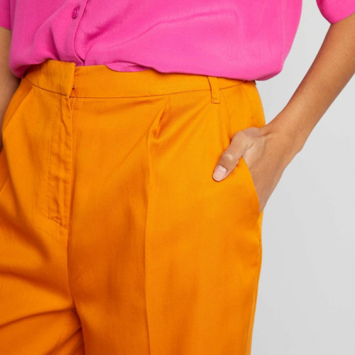 Pantalon large uni - Orange