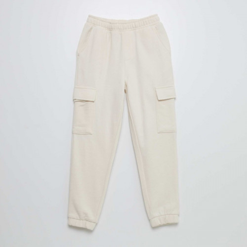 Pantalon de joggig en molleton avec poches - Beige