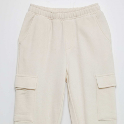 Pantalon de joggig en molleton avec poches - Beige