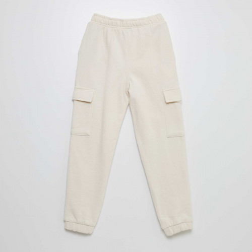 Pantalon de joggig en molleton avec poches - Beige