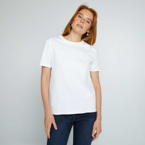 T-shirt uni - Blanc