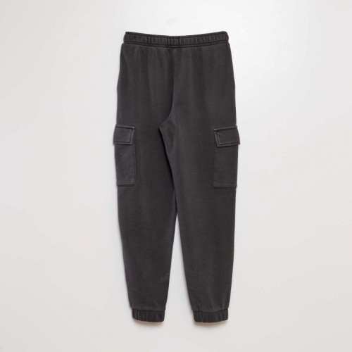 Pantalon de joggig en molleton avec poches - Gris foncé