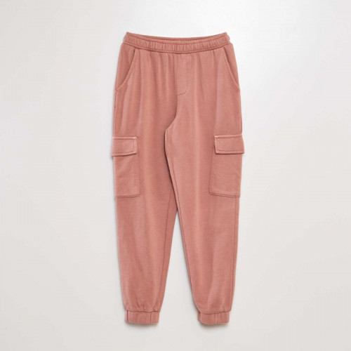 Pantalon de joggig en molleton avec poches - Vieux rose