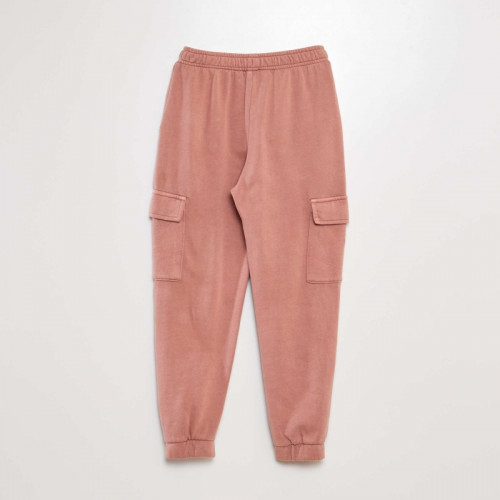 Pantalon de joggig en molleton avec poches - Vieux rose