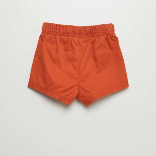 Short à taille élastiquée - Orange