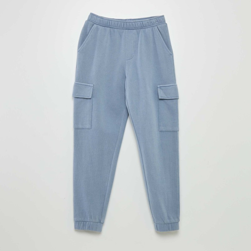 Pantalon en molleton avec poches - Bleu