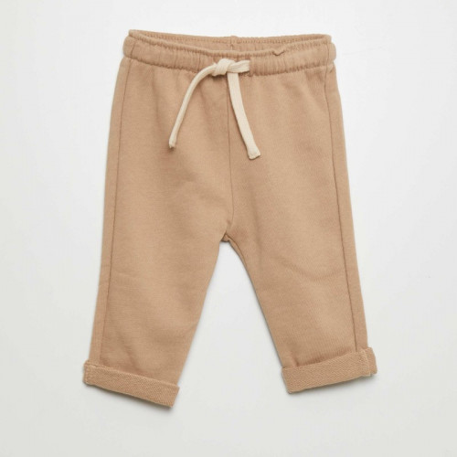 Pantalon jogging en french terry - Beige