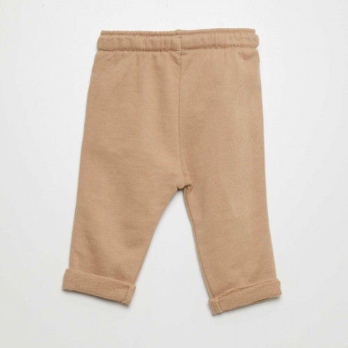 Pantalon jogging en french terry - Beige