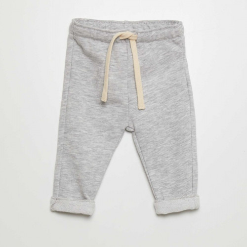 Pantalon jogging en french terry - Gris