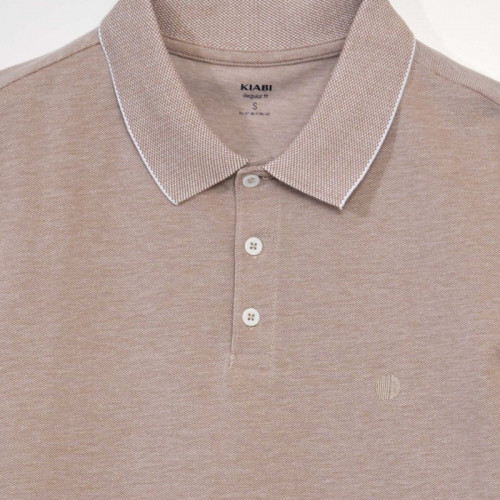 Polo en piqué de coton - Beige