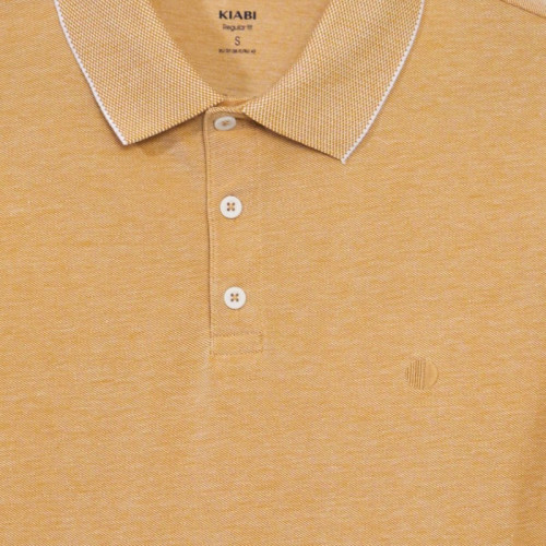 Polo en piqué de coton - Jaune