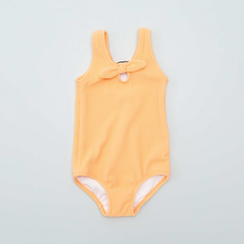 Maillot de bain uni - 1 pièce - Orange