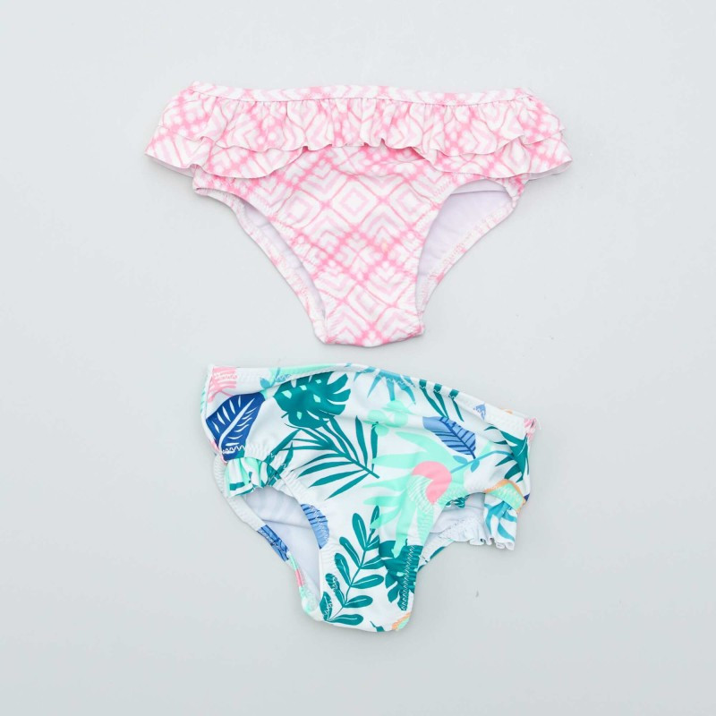 Lot de 2 culottes de bain - Multicolore