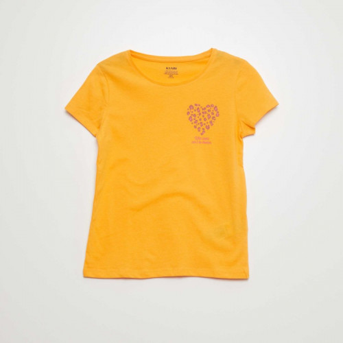 Lot de 3 t-shirts imprimés - Orange/jaune/beige