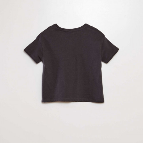 T-shirt imprimé 'Stitch' - Gris foncé