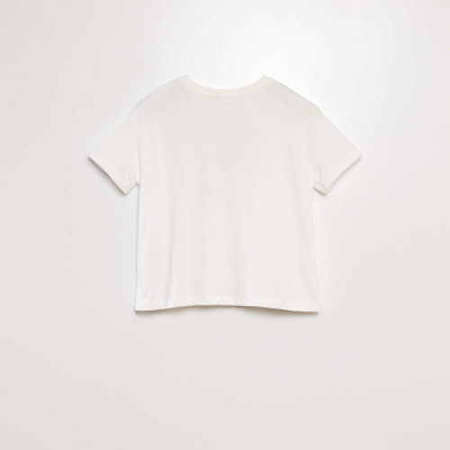 T-shirt imprimé 'Stitch' - Blanc