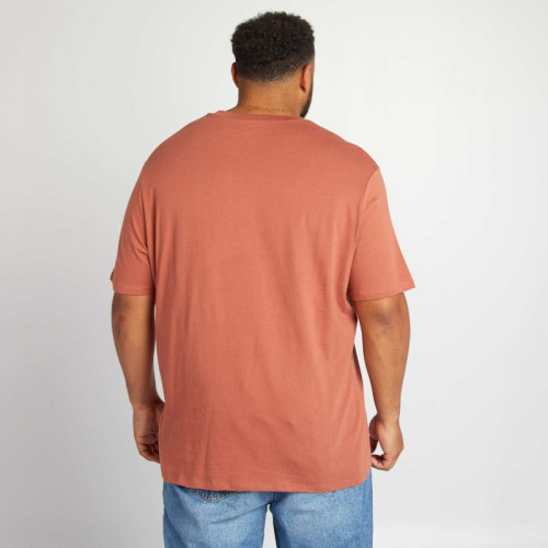 T-shirt  'Solex' manches courtes - Orange rouge