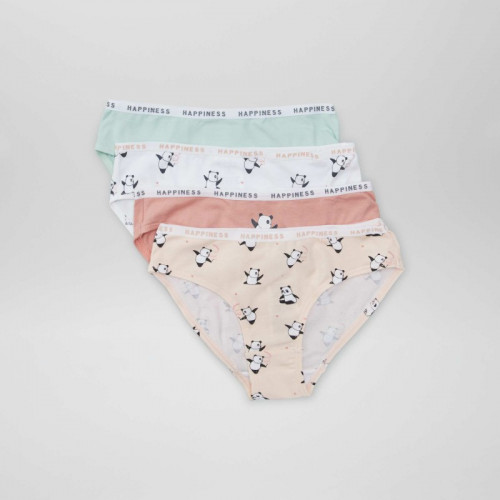 Lot de 4 culottes imprimées - Panda