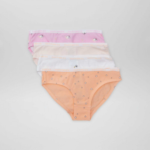 Lot de 4 culottes imprimées - Licorne