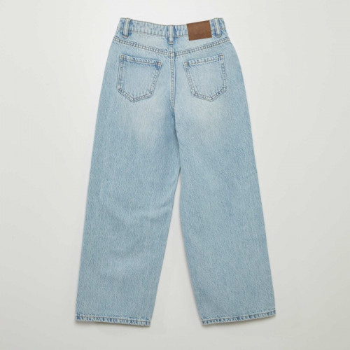 Jean wide leg distroyed - Bleu