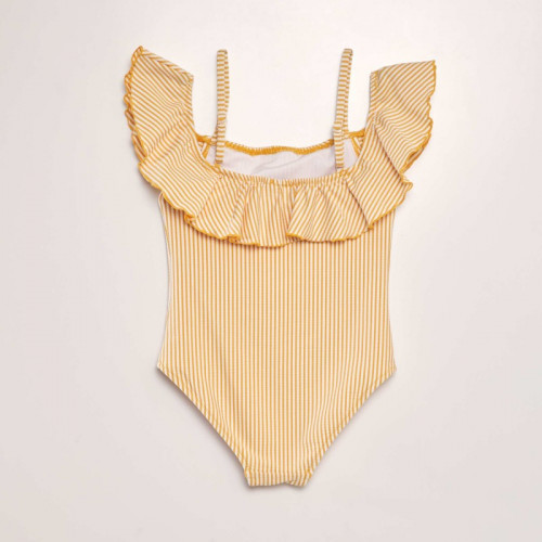 Maillot de bain rayé - 1 pièce - Jaune