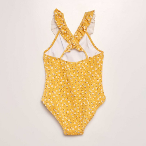 Maillot de bain imprimé - 1 pièce - Jaune