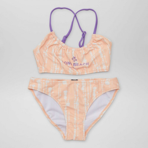 Maillot de bain tie dye - 2 pièces - Orange