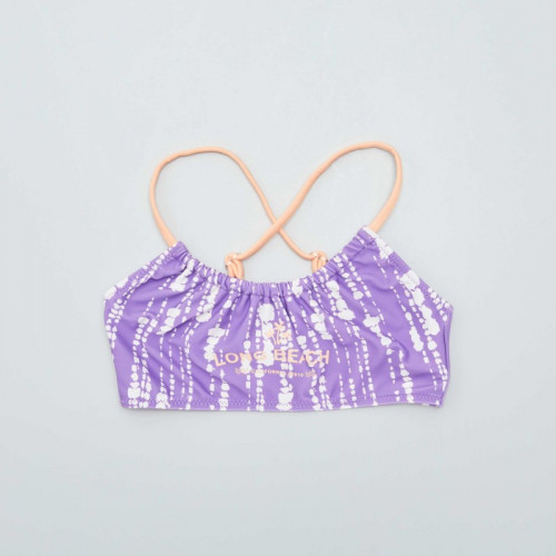 Maillot de bain tie dye - 2 pièces - Violet